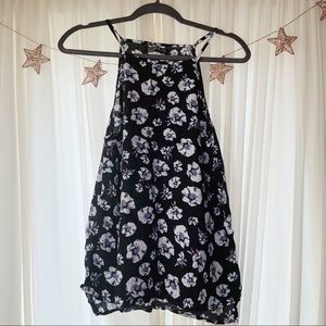 Cotton On Floral High Neck Top